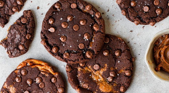 CHOCOLATE CARAMEL COOKIES